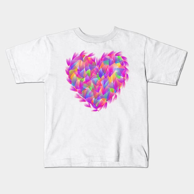 Lovely Heart Kids T-Shirt by GemmasGems